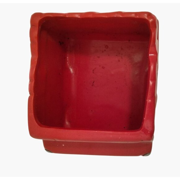 Happy Valentines Day Red Truck Planter Ceramic  Flower Pot - Picture 5 of 7